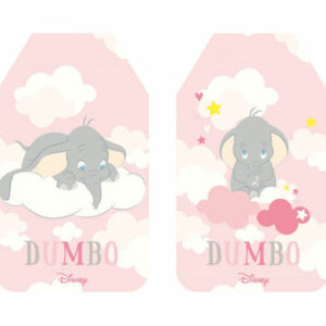 Foglio A4 con 16 Etichette pretagliate 7×4 cm Dumbo Rosa