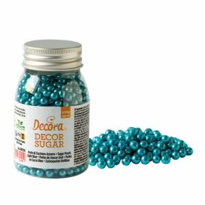 Perle di Zucchero Azzurro Metal 5 mm 100 gr