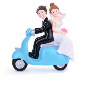 Cake Topper Sposi in Vespa