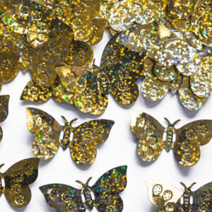 Confetti da Tavolo Holographic Farfalle Oro 15 grammi *