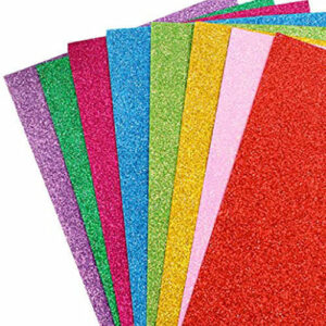 Foglio Crepla Glitterata Fucsia 60×40 cm *