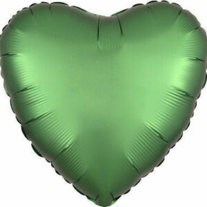 Palloncino Mylar 17″ 42 cm Cuore Satinato Verde Smeraldo