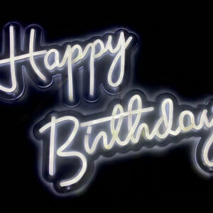 Strip Led Happy Birthday Bianca 90×22 cm *