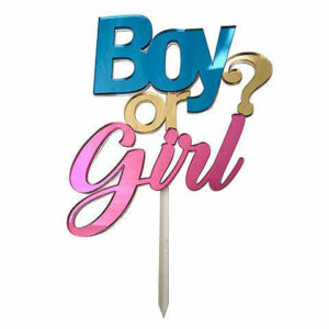 Cake Topper Boy or Girl in Plexiglas *