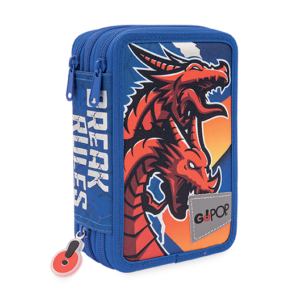 Astuccio 3 Zip Gopop Dragon