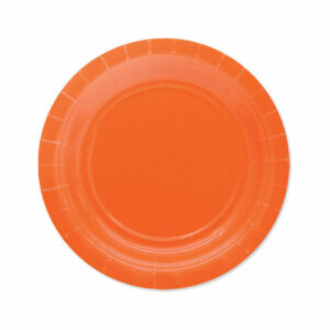 Piatti in Carta Ecolor 18 cm Arancio 25 pezzi