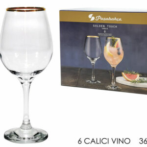 Set 6 calici Amber Golden Vino 36.5 cl