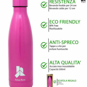 Borraccia Termica 500 ml Fucsia Julian Ross