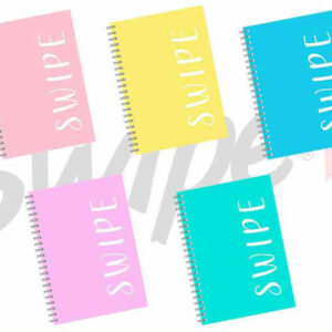 1 Maxi Quaderno Spirale Swipe Pastello 1 Rigo 80 fogli Colori assortiti