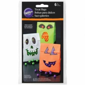 Sacchetti Per Dolci Halloween Con Adesivi 6 pz