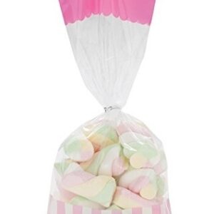 Candy Bags – Sacchetto Portacaramelle 27×9 cm decoro Rosa 10 pz*