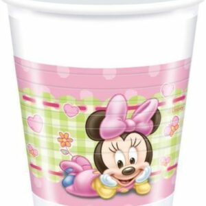 BICCHIERI 200 CC BABY MINNIE 8 PZ*