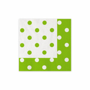 TOVAGLIOLI 25x25cm POIS VERDE MELA 20 PZ *