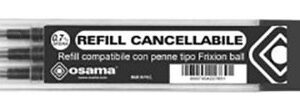 Refill Riscrivi per Frixion Nero 3 pz *