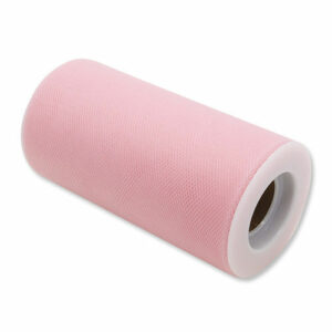 Rotolo Tulle h 12,5 cm x 25 mt Rosa*