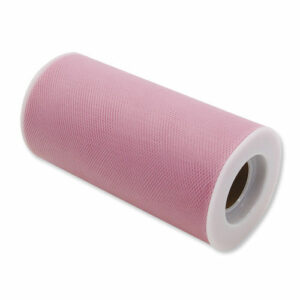 Rotolo Tulle h 12,5 cm x 25 mt Rosa Antico *