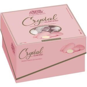 Confetti alla Mandorla CRYSTAL ALMOND Rosa Incartati 500 grammi *