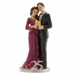 Cake Topper Sposi 25° Anniversario