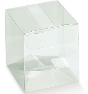 Scatola Trasparente Pvc Cubo 5x5x5 cm 10 Pz*