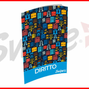 1 Swipe Maxi Quaderno Diritto 1 rigo Copertine assortite