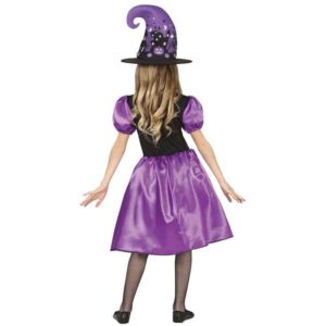 Costume Strega viola 10/12 anni